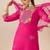 Women Floral Embroidered Regular Thread Work Kurta With Trousers & Dupatta