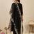 Ethnic Motifs Embroidered Thread Work Liva Straight Kurta With Trousers & Dupatta
