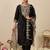 Ethnic Motifs Embroidered Thread Work Liva Straight Kurta With Trousers & Dupatta