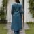 Ethnic Motifs Embroidered Straight Kurta With Trousers