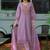 Floral Yoke Design V-Neck Thread Work Straight Kurta With Trousers & Dupatta