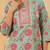 Floral Printed Mirror Work Straight Kurta With Trousers & Dupatta