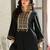 Floral Yoke Design Panelled Sequinned A-Line Kurta With Trousers & Dupatta