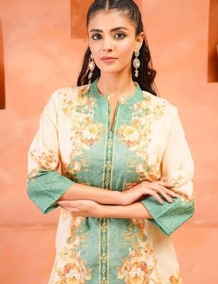 Women Floral Printed Kurta with Palazzos 6