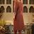 Women Ethnic Motifs Yoke Design Regular Sequinned Kurta with Trousers