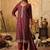 Floral Embroidered Round Neck Zari Straight Kurta & Trousers With Dupatta
