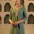 Women Woven Design Embroidered Kurta with Trousers