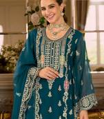Adults-Women Woven Design Embroidered Kurta with Trousers & Dupatta
