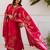 Women Floral Embroidered Kurta with Sharara & Dupatta