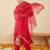 Paisley Embroidered Sequinned Liva Straight Kurta With Trousers & Dupatta