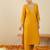 Ethnic Motifs Embroidered Sequinned Kurta With Trousers