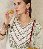 Women Ethnic Motifs Printed Cotton Kurta with Trousers & Dupatta