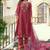 Floral Embroidered Thread Work Tieup Neck A-Line Kurta With Trousers & Dupatta