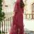 Floral Embroidered Thread Work Tieup Neck A-Line Kurta With Trousers & Dupatta