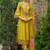Women Floral Embroidered Beads and Stones Liva Kurta with Trousers & With Dupatta