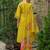 Women Floral Embroidered Beads and Stones Liva Kurta with Trousers & With Dupatta