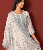 Women Ethnic Motifs Embroidered Kurta with Trousers & Dupatta