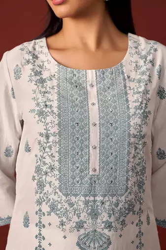 Women Ethnic Motifs Embroidered Kurta with Trousers & Dupatta