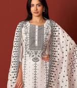 Women Ethnic Motifs Woven Design Kurta with Trousers & Dupatta