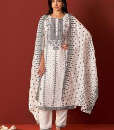 Women Ethnic Motifs Woven Design Kurta with Trousers & Dupatta