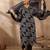 Geometric Printed V Neck Pure Cotton Kurta With Trousers & Dupatta