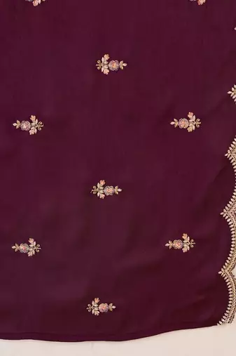 Women Ethnic Motifs Embroidered Regular Sequinned Kurta with Sharara & With Dupatta