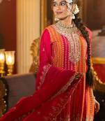 Women Ethnic Motifs Embroidered Regular Sequinned Kurta with Palazzos & With Dupatta