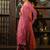 Floral Embroidered Thread Work Kurta With Trousers & Dupatta