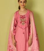 Women Floral Embroidered Kurta with Trousers & Dupatta