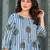 Floral Printed Round Neck Pure Cotton A-Line Kurta With Trousers