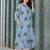 Floral Printed Round Neck Pure Cotton A-Line Kurta With Trousers