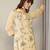 Floral Embroidered Shirt Collar Thread Work Pure Cotton Straight Kurta & Trouser