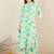 Floral Printed Mandarin Collar A-Line Kurta With Palazzos