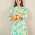 Floral Printed Mandarin Collar A-Line Kurta With Palazzos