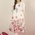 Women Floral Printed Cotton Kurta with Trousers