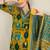 Women Abstract Printed Cotton Kurta with Trousers & Dupatta
