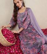 Women Floral Printed Kurta with Trousers & Dupatta
