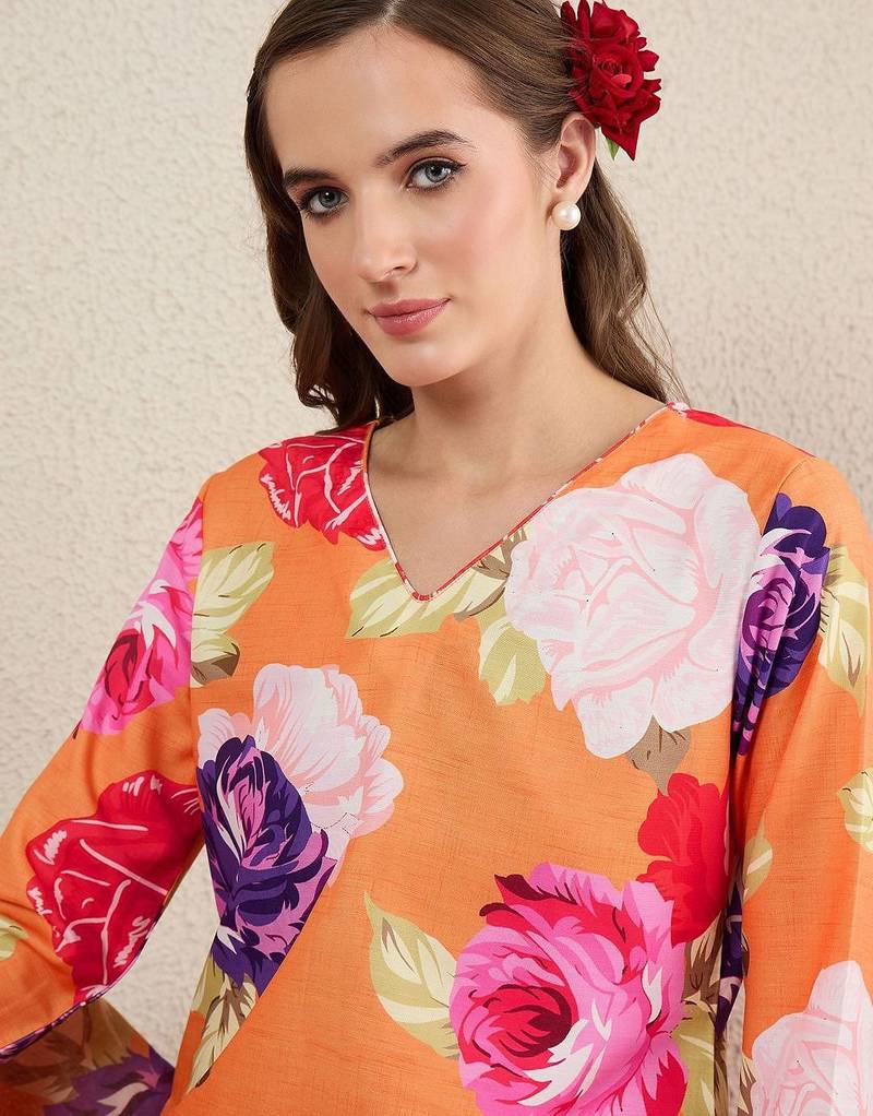 Women Floral Printed Kurta with Trousers & Dupatta
