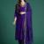 Ethnic Motifs Embroidered Thread Work Kurta With Trousers & Dupatta