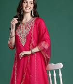 Ethnic Motifs Kurta with Trousers & Dupatta