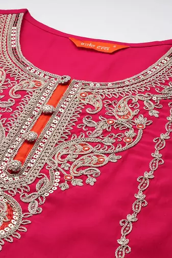 Ethnic Motifs Kurta with Trousers & Dupatta
