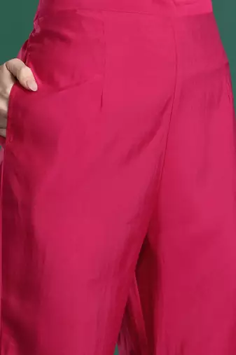 Ethnic Motifs Regular Kurta with Trousers & Dupatta