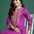 Women Ethnic Motifs Embroidered Pleated Mirror Work Kurta with Trousers