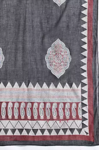 Embroidered Regular Beads & Stones Pure Cotton Kurta with Trousers & With Dupatta