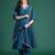 Embroidered Sequinned Kurta with Trousers & With Dupatta