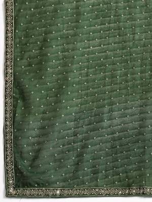 Floral Embroidered Sequinned Kurta with Trousers & With Dupatta 4