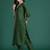 Floral Embroidered Sequinned Kurta with Trousers & With Dupatta