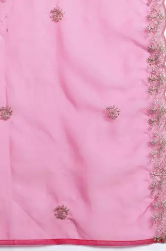 Ethnic Motifs Embroidered Sequinned Kurta with Trousers & With Dupatta
