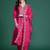 Ethnic Motifs Embroidered Sequinned Kurta with Trousers & With Dupatta