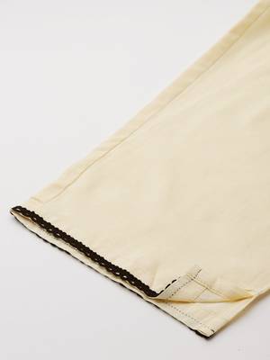 Ethnic Motifs Embroidered Thread Work Pure Cotton Kurta with Trousers 7